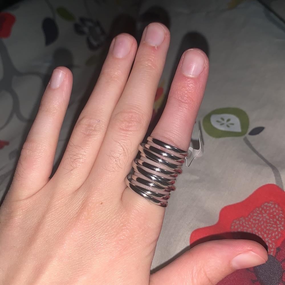 Stainless Steel Layered Wrap Ring